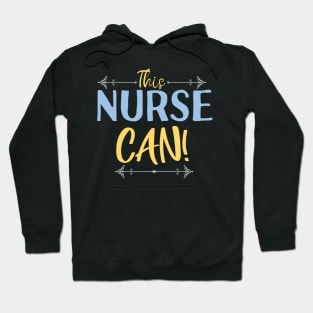 Strong Nurse Motivation Superhero Health Worker Style Hoodie